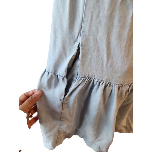 SEED Heritage Ruffle Hem Mini Dress Sz (US 2) AU6 Cap Sleeve Boho Casual Chic - Picture 8 of 9